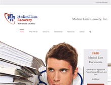 Tablet Screenshot of medicallienrecovery.com